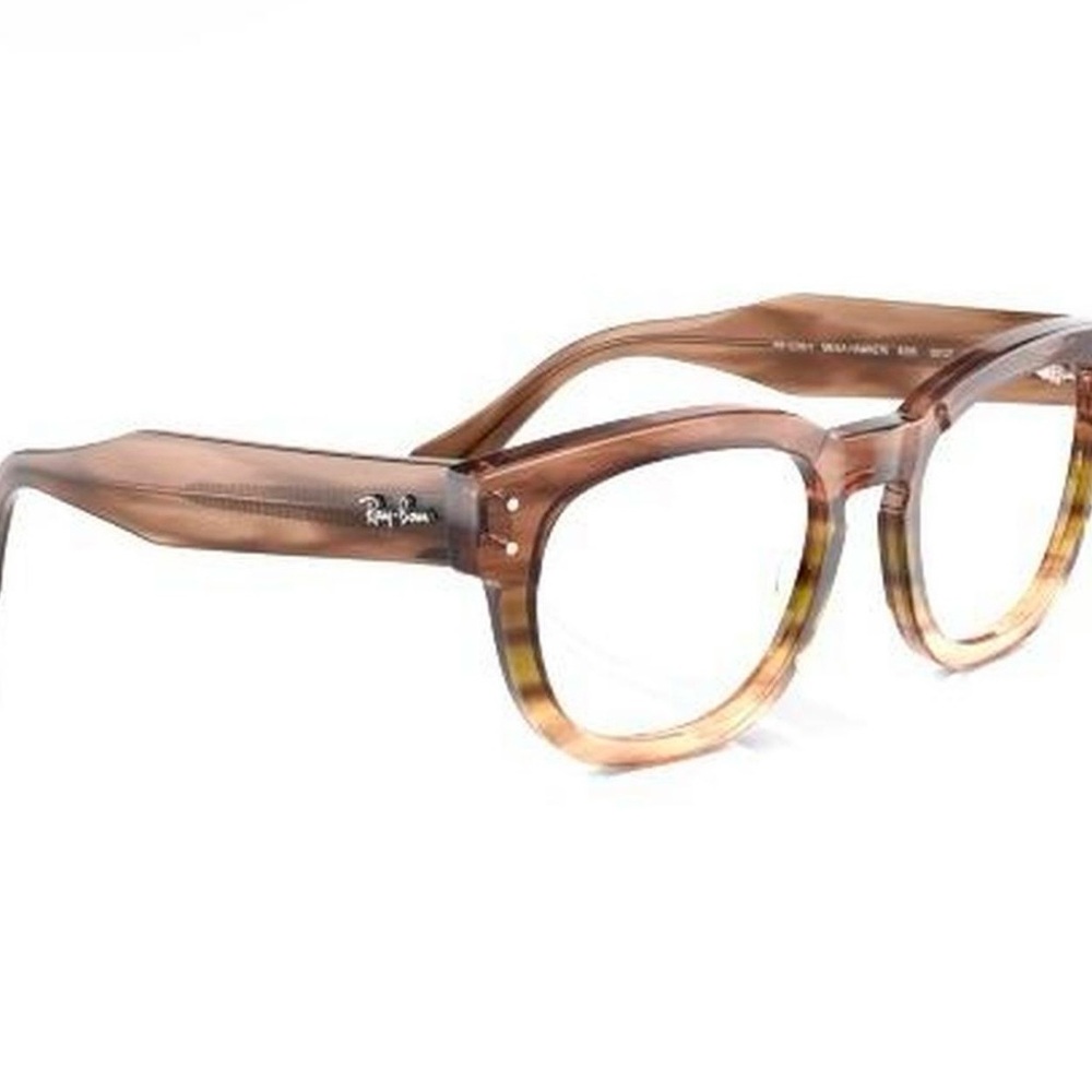 Ray-Ban Light Brown Tortoiseshell Clear Lens Glasses